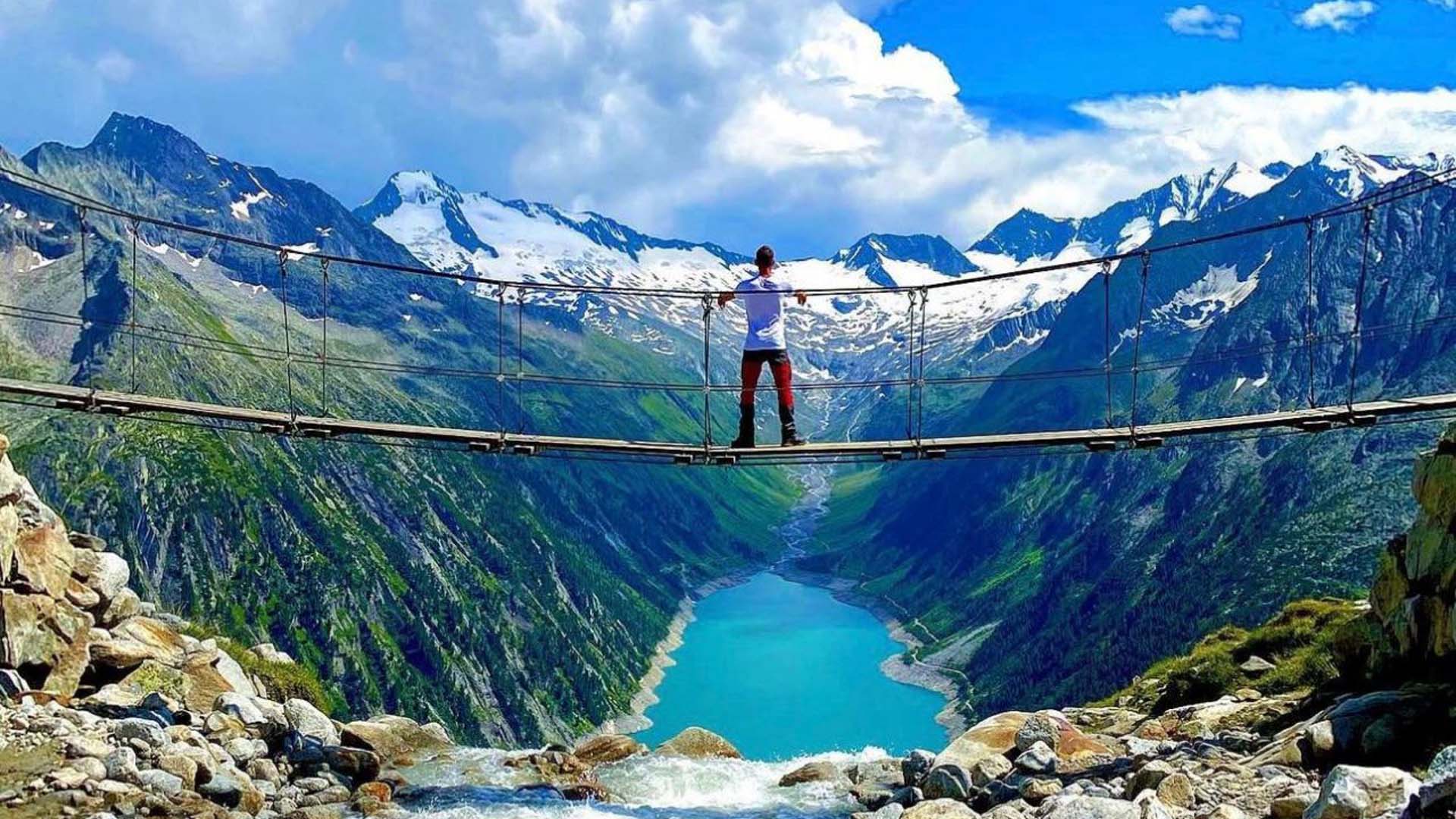 Il ponte più instagrammato in Austria nella Zillertal